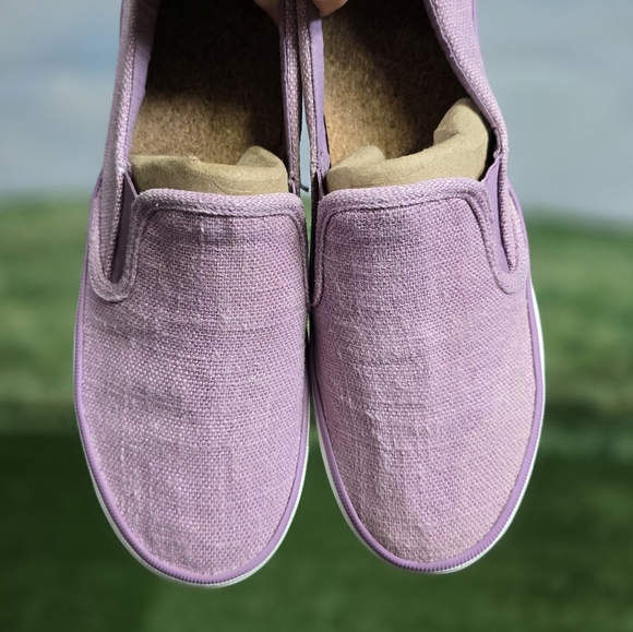 Sperry | Crest vibe chambray Lavender Slip-On woven linen Sneakers - Picture 10 of 16